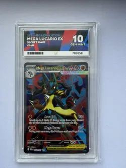 Pokemon Mega Lucario EX TCG Full Art Ultra Rare Card 160/132 Mega Evolution - Image 1