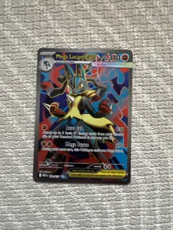 Pokemon TCG Mega Evolution Mega Lucario EX 160/132 Ultra Rare Card - Image 1