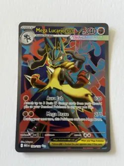 Pokemon TCG Mega Lucario ex 160/132 - Mega Evolution - Full Art Ultra Rare - NM - Image 1