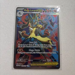 Pokemon TCG Mega Lucario ex 160/132 - Mega Evolution - Full Art Ultra Rare - NM - Image 1
