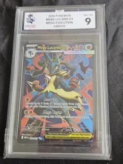 Pokemon Mega Lucario EX TCG Full Art Ultra Rare Card 160/132 Mega Evolution - Image 1
