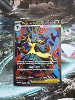 Pokemon TCG Mega Evolution Mega Lucario EX 160/132 Ultra Rare Card - Image 1