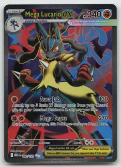 Pokemon - Mega Lucario ex 160/132 Ultra Rare Holo - ME01: Mega Evolution - NM - Image 1