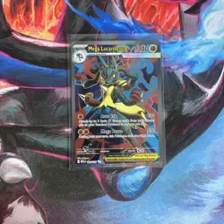 Pokemon Mega Lucario EX TCG Full Art Ultra Rare Card 160/132 Mega Evolution - Image 1