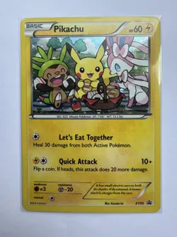 Pikachu XY95 Breakpoint Black Star Promo Holographic Card 2016 RARE 2⃣ - Image 1