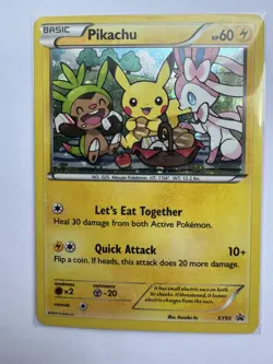 Pikachu XY95 Breakpoint Black Star Promo Holographic Card 2016 RARE 2⃣ - Image 2