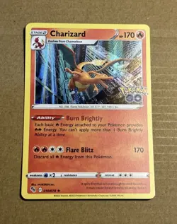 Pokemon TCG Charizard 10/78 Holo Rare Card 2022 Pokemon Go Set NM - Image 1