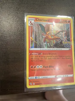 Pokemon TCG Charizard 10/78 Holo Rare Card 2022 Pokemon Go Set NM - Image 4