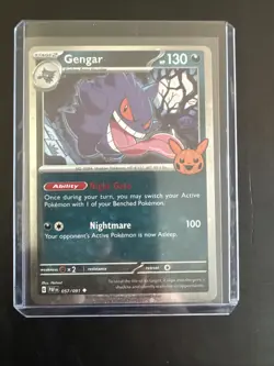 Pokemon TCG Gengar Trick or Trade Cosmos Holo Card 057/091 NM Condition - Image 1