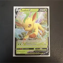 Leafeon V - 013/159 - Pokemon Crown Zenith Sword & Shield Ultra Rare Card NM - Image 1