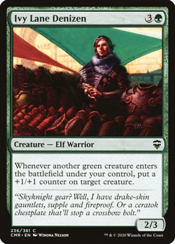 MTG Magic the Gathering Ivy Lane Denizen (236/794) Commander Legends LP - Image 1