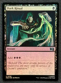 Dark Ritual Dr Doom (Foil) (NM) Commander: Marvel Super Heroes MSC Magic MTG - Image 1
