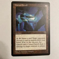 MTG Cursed Scroll Tempest HP - Image 1