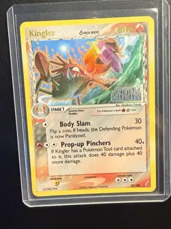 Pokemon Company Kingler 22/100 Reverse Holo Delta Species Rare English 2006 - Image 1