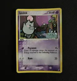 Pokemon TCG Spoink 62/100 Crystal Guardians STAMPED Holo 2006 - Image 1