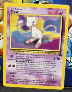 Mew 8 NM Wizards Black Star Promos Near Mint Pokemon TCG 2000 Free Shipping - Image 1