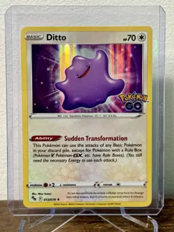 Pokemon TCG Ditto Holo Pokemon GO Set 053/078 - Image 1