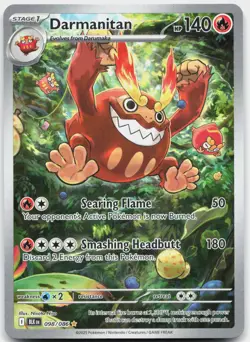 Darmanitan 098/086 Holo Illustration Rare Black Bolt Pokemon Near Mint - Image 1