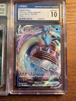 Pokemon: (4)Graded Slabs AGS/CGC 10, LAPRAS vmax, Umbreon, Buzzwhole, Escavalier - Image 5