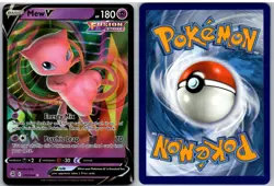 Mew V 113/264 Holo V Rare Fusion Strike Pokemon - Image 3