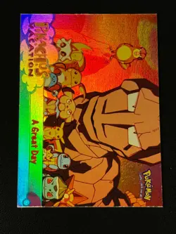 A Great Day 58 Rainbow Holo Blue Logo Pokemon Topps - Image 1