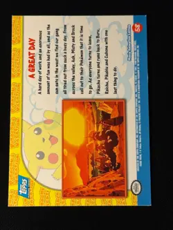 A Great Day 58 Rainbow Holo Blue Logo Pokemon Topps - Image 2