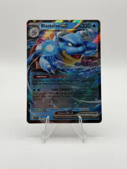 Pokemon Blastoise ex Stellar Crown GameStop Exclusive Stamped Promo NM - Image 1