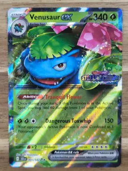 Pokemon TCG - S&V - Stellar Crown - Venusaur EX 001/142 Stamped Promo - NM - Image 1