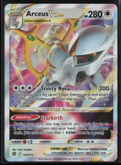 Arceus VSTAR 123/172 Holo VSTAR Rare Brilliant Stars Pokemon Holo Near Mint - Image 1