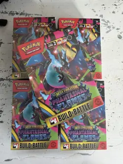5x Pokemon TCG Mega Evolution Phantasmal Flames Build & Battle Box Sealed NEW - Image 1