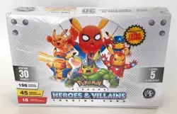 Pokemon Pikachu Cosplay Heroes & Villains Booster Box- Spiderman Hulk & more - Image 1