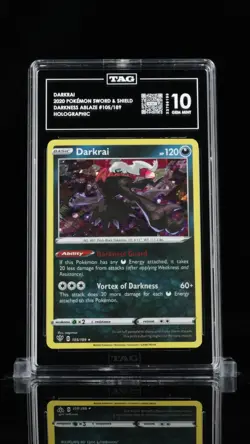 DARKRAI (COSMOS HOLO) - 2020 POKEMON SWSH #105/189 DARKNESS ABLAZE [TAG 10] - Image 1