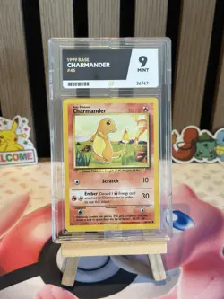 Pokemon TCG 1999 Charmander Base Set Card 46/102 ACE 9 MINT - Image 2