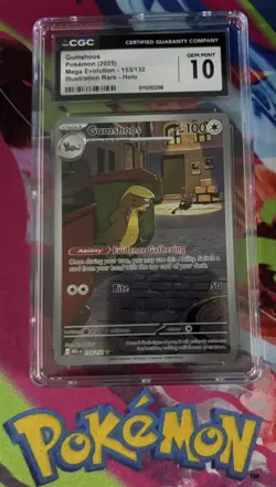 Gumshoos Pokemon (2025) Mega Evolution - 153/132 Ilustration Rare - Holo - Image 1