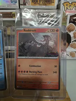 Pokemon TCG Keldeo 019/086 Chaos Rising Stamped Promo Card & RESHIRAM 017/094 - Image 2