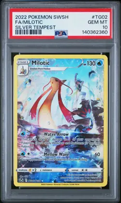 PSA 10 Milotic Trainer Gallery SILVER TEMPEST TG02/TG30 Graded Pokemon Card - Image 1