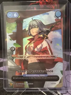 Azuki Trading Card Game ALPHA Shao's Perseverance SR Foil Spell ST02-017 English - Image 1