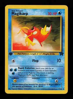 Magikarp 47/82 1st Edition Uncommon Team Rocket Pokemon Cards - Image 1