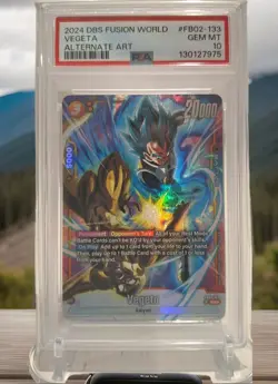PSA 10 Dragon Ball Super Fusion World - Vegeta FB02-133 SR* Alt Art - Image 1