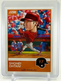 2019 PANINI CHRONICLES SCORE SHOHEI OHTANI #20 "BIG HEAD" VERY RARE - Image 1
