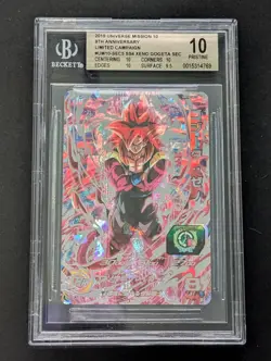 Super Dragon Ball Heroes SS4 Xeno Gogeta UM10-SEC5 BGS 10 PRISTINE - Image 1