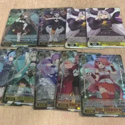 Weiss Schwarz Hololive Trading Card Holo Rare Sleeve Set Near Mint - Image 1