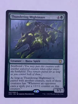 MTG Thundering Mightmare Commander: Innistrad: Crimson Vow Regular - Image 1
