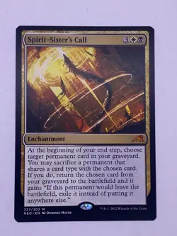 MTG Spirit-Sister's Call Kamigawa: Neon Dynasty Regular - Image 1