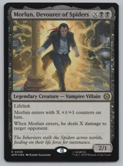 MTG - FOIL Morlun, Devourer of Spiders - Marvel's Spider-Man (SPM) -E502 - Image 1