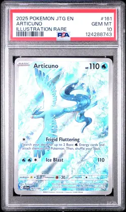 2025 POKEMON JTG EN-JOURNEY TOGETHER ILLUSTRATION RARE #161 ARTICUNO PSA 10 - Image 1