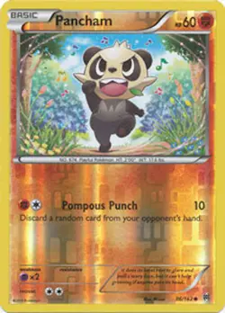 Pancham 86/162 XY Breakthrough REVERSE HOLO PERFECT MINT! Pokemon - Image 1