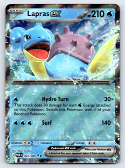 Lapras ex 022/088 Double Rare Perfect Order Pokemon Near Mint - Image 1