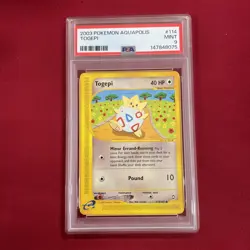 GRADED PSA 9 2003 Pokemon Aquapolis Togepi #114 - Image 1