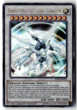 Shooting Quasar Dragon LC05-EN005 Ultra Rare Yu-Gi-Oh Limited Damaged - Image 1
